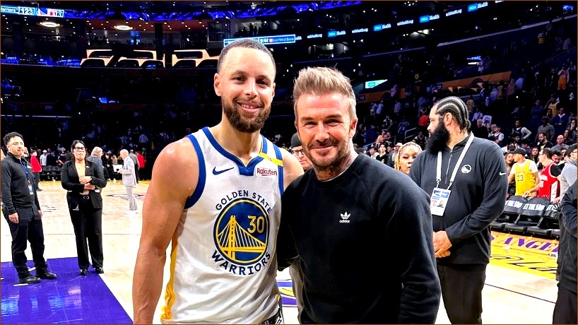 Stephen Curry and David Beckham Share a Memorable Moment After Warriors’ Loss to Lakers