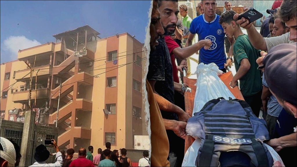 Israeli Airstrikes on Gaza Hospital Claim Lives of 5 Journalists, Total Casualties Reach 20