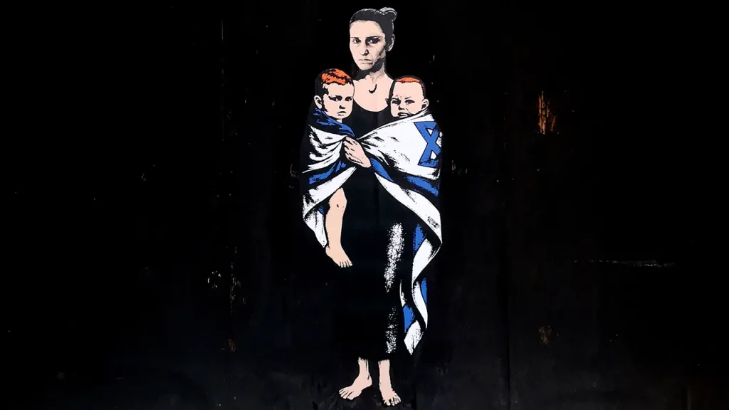 Memorial Mural for Hamas Victims, Bibas Family, Defaced in Milan