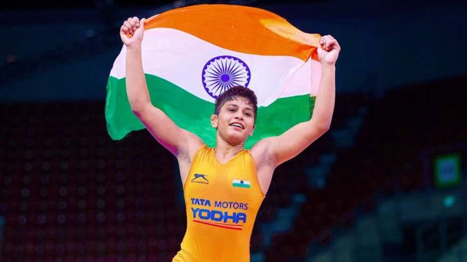 Antim Panghal Claims Gold at 2025 Senior National Wrestling Championship in 55kg Class!