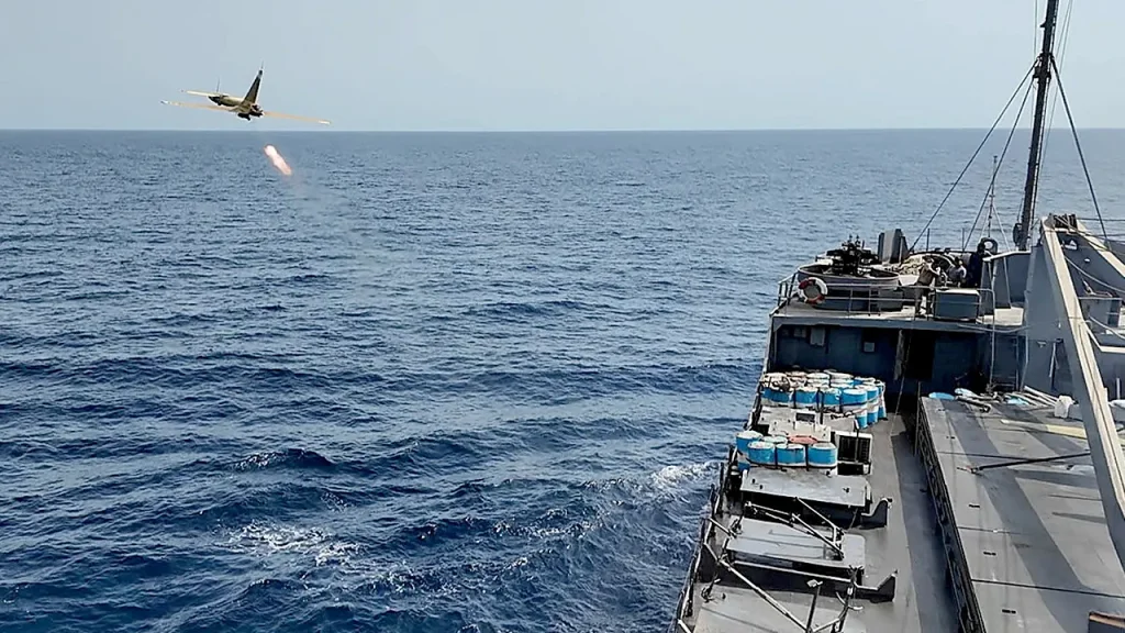 US Navy Vessels Under Siege from Iranian Drone Swarms, Expert Warns
