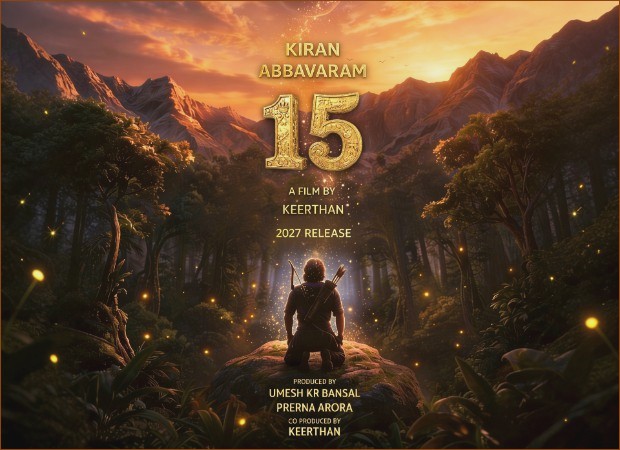 Kiran Abbavaram’s “15” Teaser Poster Drops; Zee Studios and Prerna Arora Team Up for a Stunning Mythical Adventure!