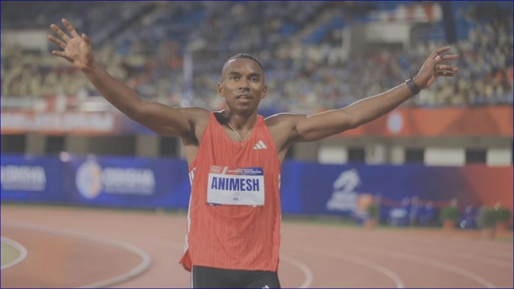 Animesh Kujur Dazzles at Indian Athletics Series with Sprint Double Following Bhubaneswar Challenge