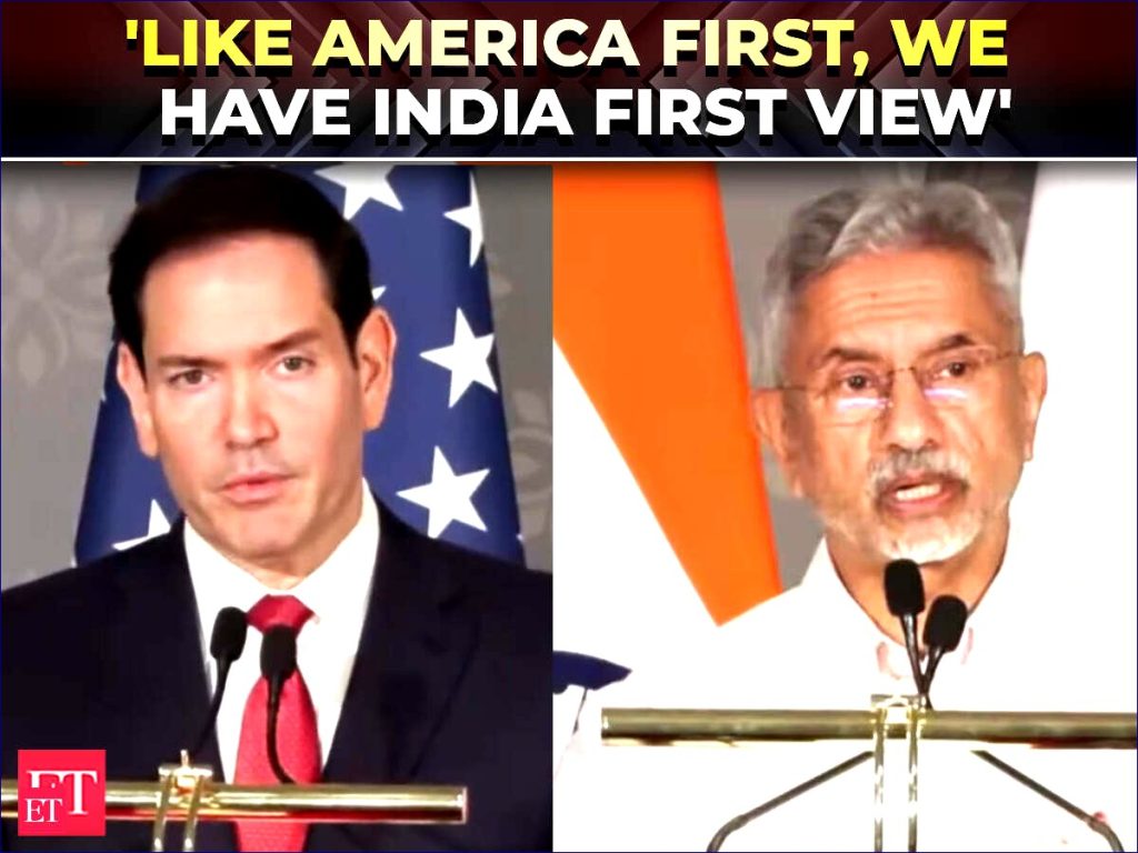 Jaishankar to Marco Rubio: ‘We Prioritize India First, Just Like America’ – The Economic Times Video