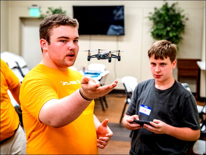 Tech Explorers: Campers Dive into Drones and Robots at Longview Arboretum Camp