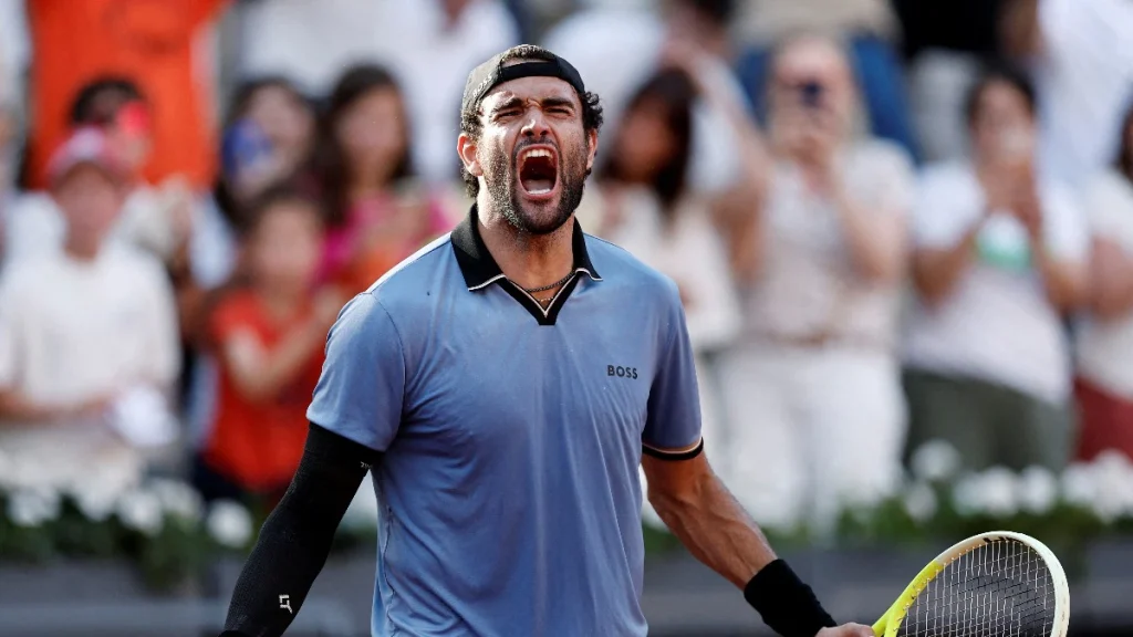 French Open: Berrettini Topples Cerundolo, Settles Score with Sinner in Straight Sets