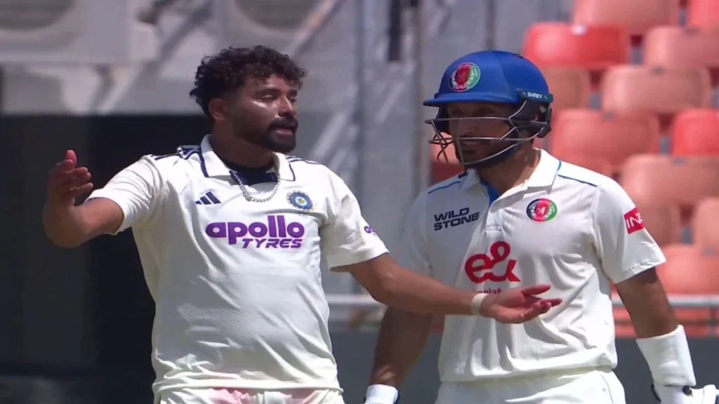 Mohammed Siraj Sparks Fury in Rahmat Shah, Sends Afghanistan Crumbling in Mullanpur