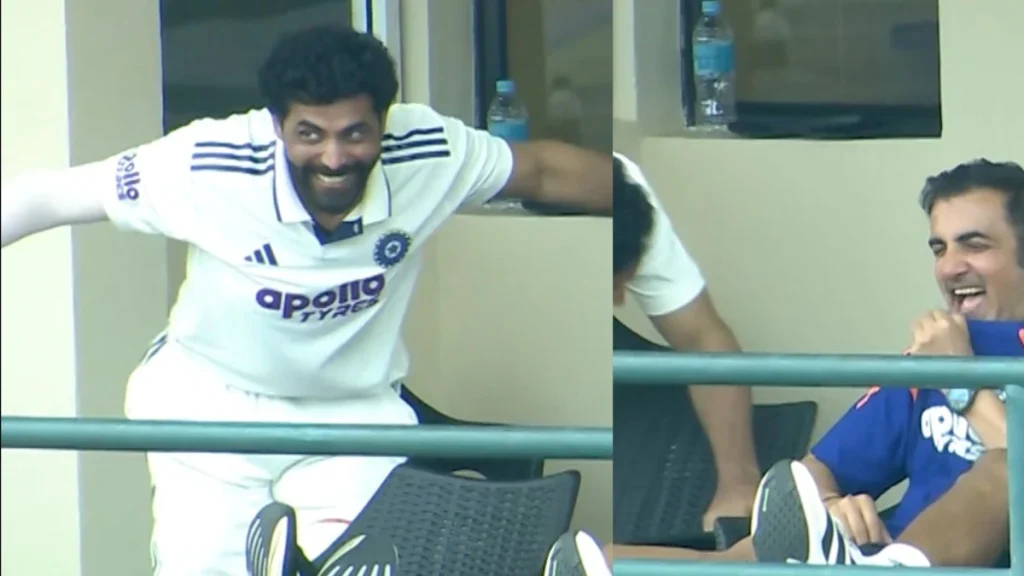 IND vs SL XI Warmup: Ravindra Jadeja Mimics Kuldeep Yadav’s Bowler Stance, Cracks Up Gautam Gambhir