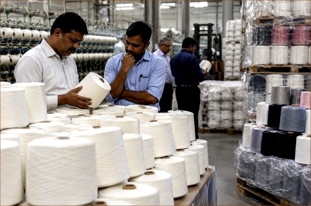 South India Cotton Yarn Prices Hold Steady Amid Sluggish Demand