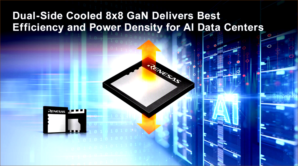 Renesas Launches Groundbreaking 650V GaN Package Designed for AI Data Centers